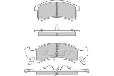 120799 E.T.F. Комплект тормозных колодок, дисковый тормоз