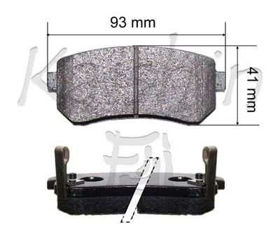 FK11195 KAISHIN Комплект тормозных колодок, дисковый тормоз