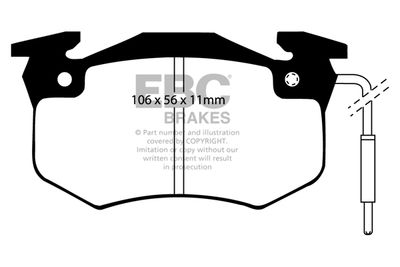 DP4582 EBC Brakes Комплект тормозных колодок, дисковый тормоз