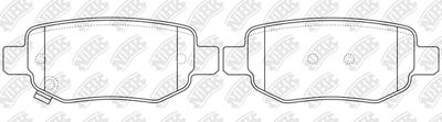 PN0846 NiBK Комплект тормозных колодок, дисковый тормоз