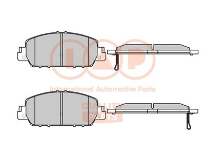 70406070 IAP QUALITY PARTS Комплект тормозных колодок, дисковый тормоз