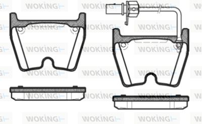 P996301 WOKING Комплект тормозных колодок, дисковый тормоз