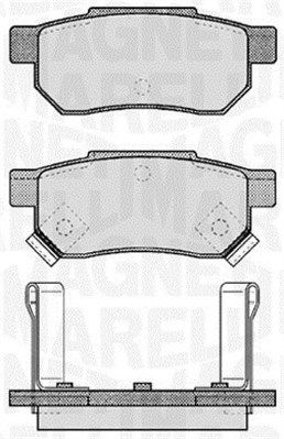 363916060457 MAGNETI MARELLI Комплект тормозных колодок, дисковый тормоз