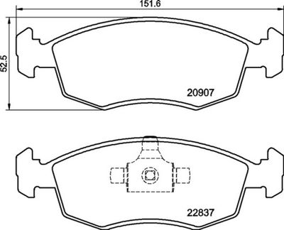 P23192 BREMBO Комплект тормозных колодок, дисковый тормоз