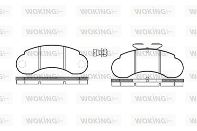 P042320 WOKING Комплект тормозных колодок, дисковый тормоз