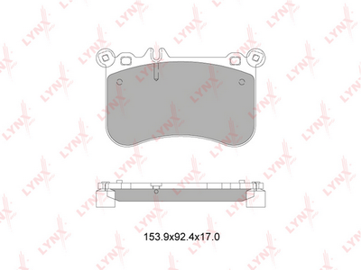 BD5355 LYNXauto Комплект тормозных колодок, дисковый тормоз