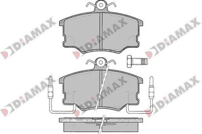 N09786 DIAMAX Комплект тормозных колодок, дисковый тормоз