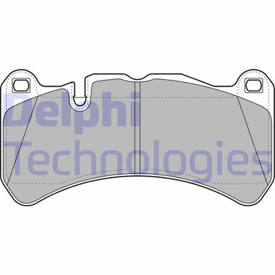 LP2053 DELPHI Комплект тормозных колодок, дисковый тормоз