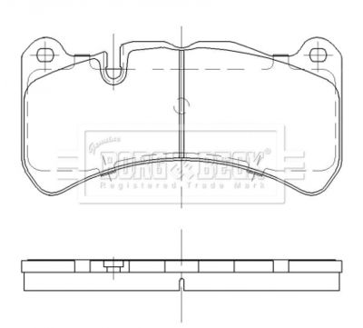 BBP2477 BORG & BECK Комплект тормозных колодок, дисковый тормоз