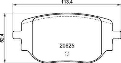 P59102 BREMBO Комплект тормозных колодок, дисковый тормоз