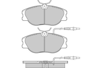 120373 E.T.F. Комплект тормозных колодок, дисковый тормоз
