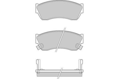 120420 E.T.F. Комплект тормозных колодок, дисковый тормоз