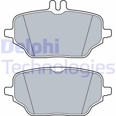 LP3572 DELPHI Комплект тормозных колодок, дисковый тормоз