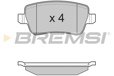 BP3227 BREMSI Комплект тормозных колодок, дисковый тормоз