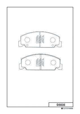 D5035 MK Kashiyama Комплект тормозных колодок, дисковый тормоз