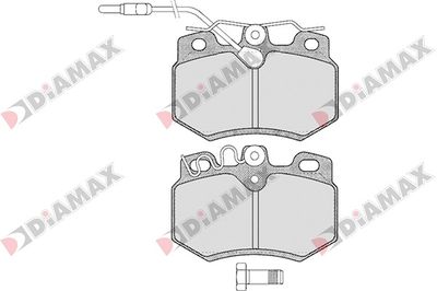 N09029 DIAMAX Комплект тормозных колодок, дисковый тормоз