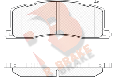 RB1817 R BRAKE Комплект тормозных колодок, дисковый тормоз