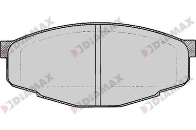 N09732 DIAMAX Комплект тормозных колодок, дисковый тормоз