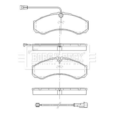 BBP2551 BORG & BECK Комплект тормозных колодок, дисковый тормоз