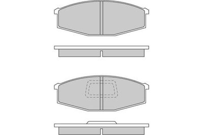 120235 E.T.F. Комплект тормозных колодок, дисковый тормоз