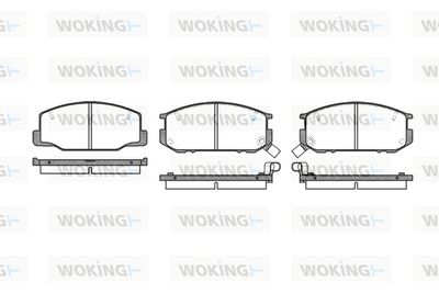 P052312 WOKING Комплект тормозных колодок, дисковый тормоз