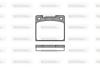 P139330 WOKING Комплект тормозных колодок, дисковый тормоз