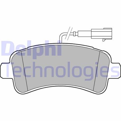 LP3185 DELPHI Комплект тормозных колодок, дисковый тормоз