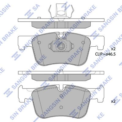 SP4144 Hi-Q Комплект тормозных колодок, дисковый тормоз