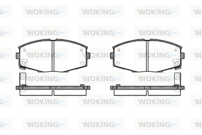 P325304 WOKING Комплект тормозных колодок, дисковый тормоз