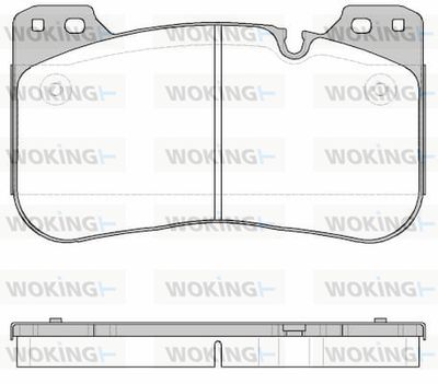 P1934300 WOKING Комплект тормозных колодок, дисковый тормоз