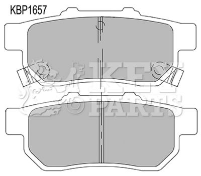 KBP1657 KEY PARTS Комплект тормозных колодок, дисковый тормоз