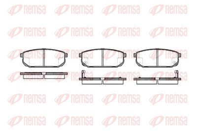 104202 REMSA Комплект тормозных колодок, дисковый тормоз
