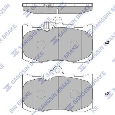 SP1773 Hi-Q Комплект тормозных колодок, дисковый тормоз