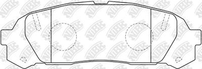 PN1409 NiBK Комплект тормозных колодок, дисковый тормоз