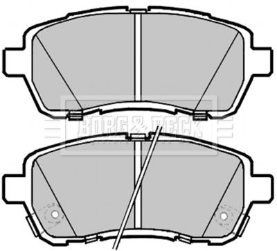 BBP2085 BORG & BECK Комплект тормозных колодок, дисковый тормоз