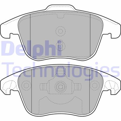 LP2100 DELPHI Комплект тормозных колодок, дисковый тормоз