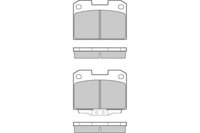 120755 E.T.F. Комплект тормозных колодок, дисковый тормоз