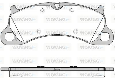 P1442300 WOKING Комплект тормозных колодок, дисковый тормоз