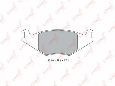 BD8012 LYNXauto Комплект тормозных колодок, дисковый тормоз