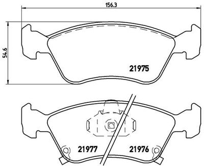 P83041 BREMBO Комплект тормозных колодок, дисковый тормоз