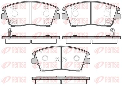 167602 REMSA Комплект тормозных колодок, дисковый тормоз