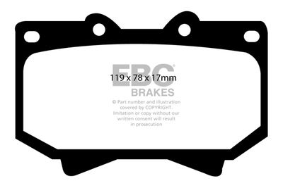 DP1319 EBC Brakes Комплект тормозных колодок, дисковый тормоз