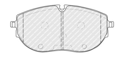 FDB5338 FERODO Комплект тормозных колодок, дисковый тормоз