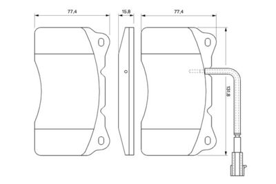 0986494067 BOSCH Комплект тормозных колодок, дисковый тормоз