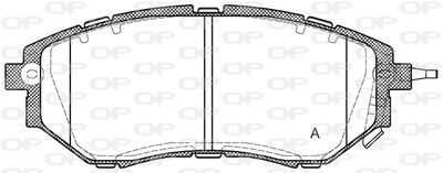 BPA113702 OPEN PARTS Комплект тормозных колодок, дисковый тормоз