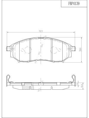 FBP4139 FI.BA Комплект тормозных колодок, дисковый тормоз