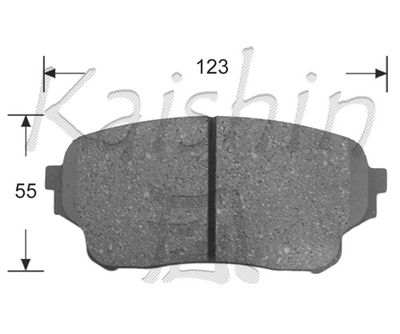 FK9045 KAISHIN Комплект тормозных колодок, дисковый тормоз