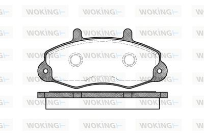 P291300 WOKING Комплект тормозных колодок, дисковый тормоз