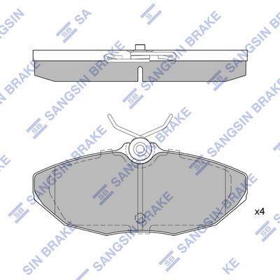 SP4062 Hi-Q Комплект тормозных колодок, дисковый тормоз