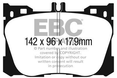 DP63070 EBC Brakes Комплект тормозных колодок, дисковый тормоз